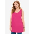 thumbnail image 5 of Woman Within Plus Size Perfect Sleeveless Shirred U-Neck Tunic, 5 of 6