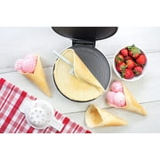 Cucina Pro Waffle Cone and Bowl Maker for Homemade Ice Cream Cones - Includes Shaper Roller & Bowl Press - Electric Nonstick Waffler Iron Machine