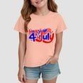 thumbnail image 2 of Gubotare Girls 4th of July Shirt Girls Summer T-Shirt,Trendy Graphic Short Sleeve Concert Tee Country Music Tshirt for Kids (Light Pink,Size 5-6 Years), 2 of 4