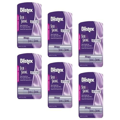 Blistex Silk & Shine Lip Moisturizer 0.13 Oz Pack Of 6 Package May Vary