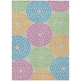 thumbnail image 2 of 10' X 14' Purple Green And Aqua Geometric Washable Indoor Outdoor Area Rug, 2 of 5