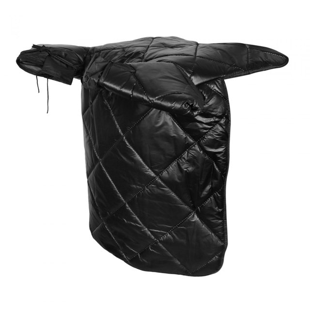 jinwen Motorcycle Windproof Quilt Bike Leg Lap Apron Cover Protection Thick Blanket Black