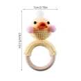 thumbnail image 4 of Agiferg Cartoon Knitting Handmade Crochet Knitting Rattle Ring Suzuki Ring, 4 of 4