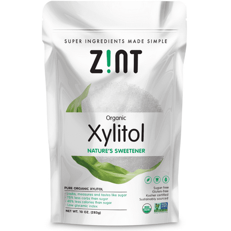 Zint Organic Low-Calorie Xylitol Natural Sweetener, 10.0