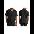 thumbnail image 2 of Camisa de Punto para Hombre, de Corta, , con Botones, para Vacaciones en la Playa, Informal, A Rayas, para Verano. Negro XL, 2 of 7