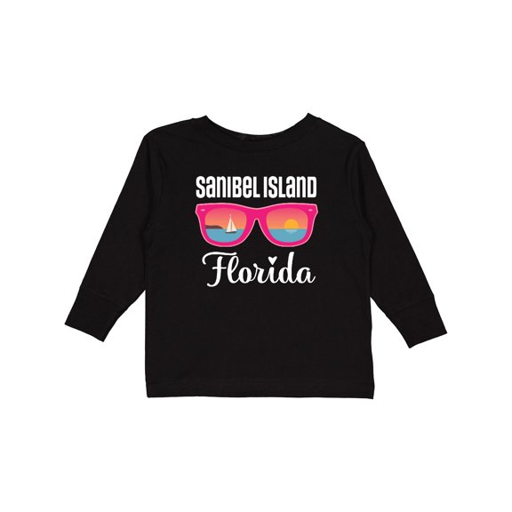 Inktastic Sanibel Island Florida Vacation Girls Long Sleeve Toddler T-Shirt