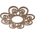 thumbnail image 2 of 16"OD x 5 1/2"ID x 3/8"T Cohen Wood Fretwork Pierced Ceiling Medallion, Walnut, 2 of 3