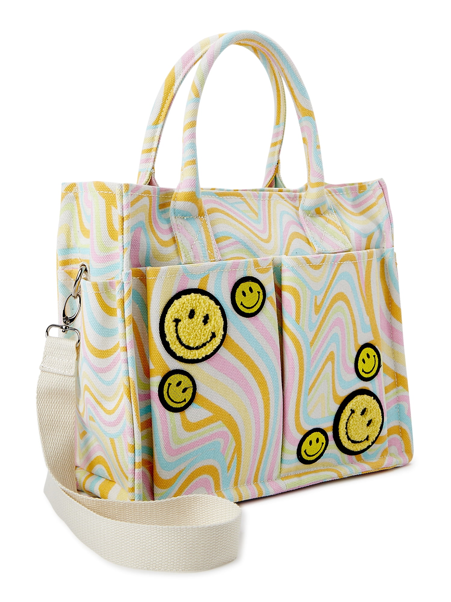  Leather Swirl Print Shoulder Bag - Multi