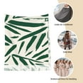 thumbnail image 6 of Cauagu Palm Branch With Leaves Print Women Wrap Shawl tassels Scarves Retro Scarf 77.6"X28.3", 6 of 8