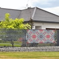 thumbnail image 2 of ZICANCN Banner Yard Signs, Decorative Geometric Pink Floral Party Wall Decor for Indoor Outdoor Room, Small Size, 2 of 7