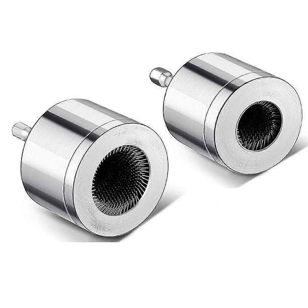 Cepillo de limpieza para tubos de cobre (paquete de 2), cepillo de limpieza de tubos HVAC totalmente metálico para taladro eléctrico de 1/4 pulg.