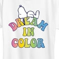 thumbnail image 3 of Peanuts - Dream In Color - Ladies Short Sleeve Classic Fit Tee, 3 of 6
