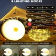 thumbnail image 5 of MQ Outdoor 39.4' Solar Powered with Type-C Charging Portable Stowable 8-Mode LED String Light, 5 of 10