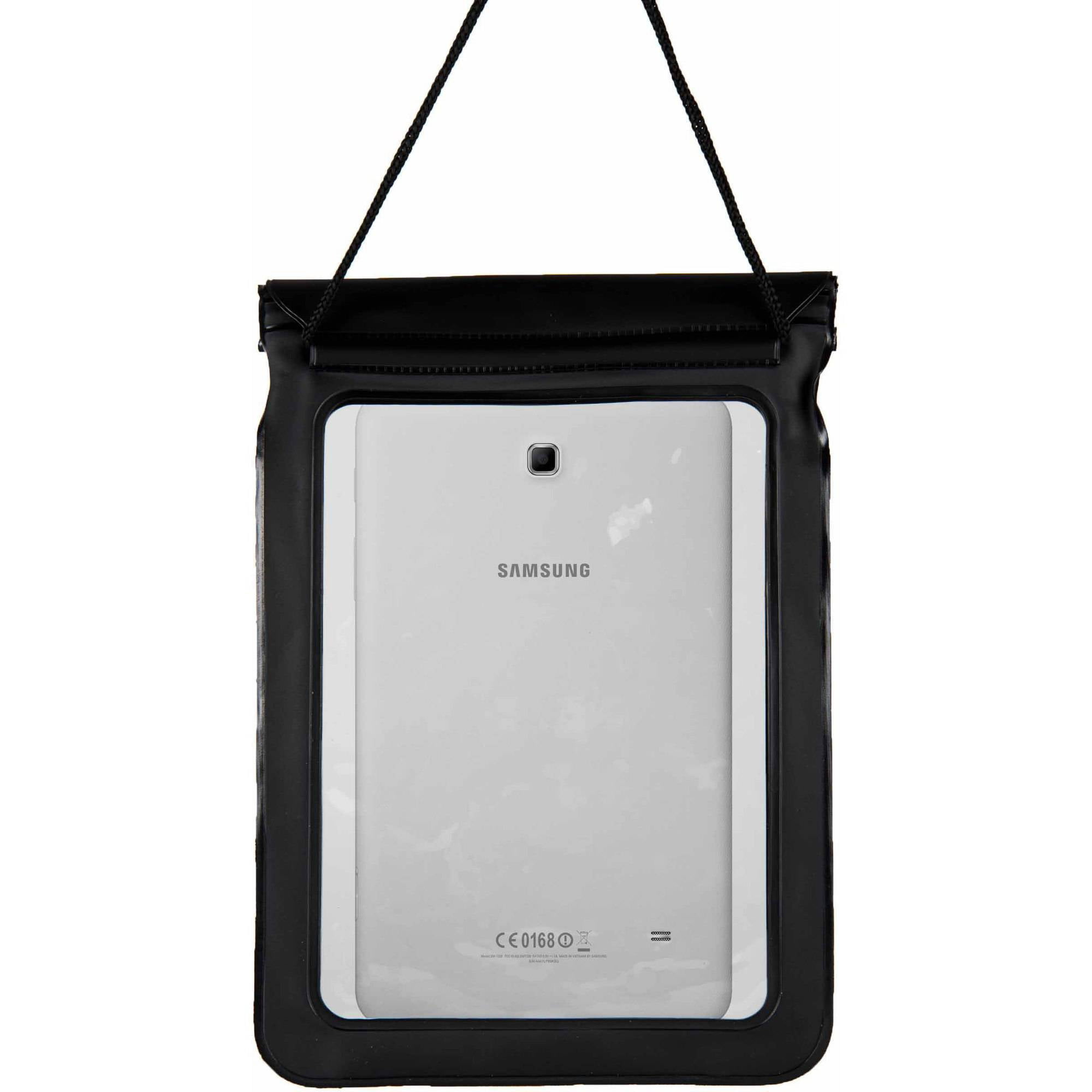 SUMACLIFE Waterproof Triple Zip Clear Case Carrying Bag (with Lanyard) for Tablets up to 8.5in x 6in