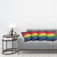thumbnail image 3 of Ambesonne Abstract Throw Pillow Cover 4 Pack, Rainbow Stripes Neon, 20", Multicolor, 3 of 7