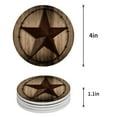thumbnail image 1 of FMSHPON Merry Christmas Santa Claus Set of 6 Round Coaster for Drinks, Absorbent Ceramic Stone Coasters Cup Mat with Cork Base for Home Kitchen Room Coffee Table Bar Decor, 1 of 6