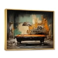 thumbnail image 2 of Designart "Industrial Billiards A Game in Progress II" Sports Floater Framed Canvas Art Print, 2 of 7