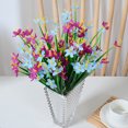 thumbnail image 5 of Xiao Hua 3 piezas de flores artificiales de tacto real para decoración del hogar, oficina, boda, arreglo floral (azul, 15,7 pulgadas de largo), 5 of 5