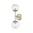 thumbnail image 2 of Millennium Lighting  Avell 2 Light Sconce with Clear Glass Shades Modern Gold, 2 of 5