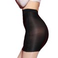thumbnail image 2 of Falda ceñida al cuerpo, translúcida, fina, ligera, brillante, alta elasticidad, lencería atractiva, falda ajustada, negro, talla libre, 2 of 8