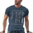 thumbnail image 5 of Grunge Fairy Graphic T-Shirt for Men, Dirty Pixel Style Vintage Sprite Tee, Fantasy Punk Inspired Shirt Navy-style 6XL, 5 of 7