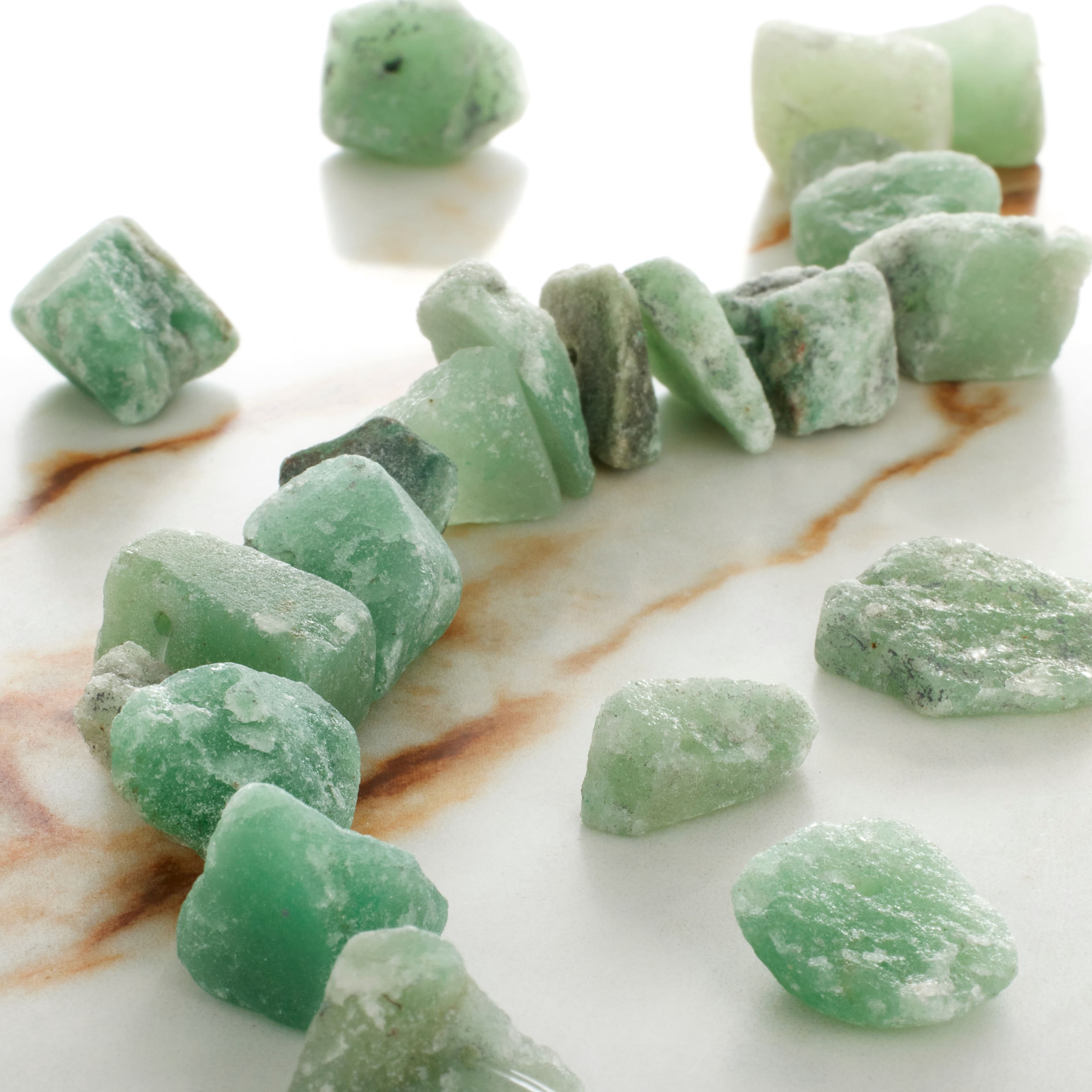 Bead Landing Green Dyed Aventurine Nugget Beads, 12 Pack