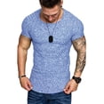 thumbnail image 1 of HIMONE Men Athletic Workout Shirt Sport Running Slimming Body Shaper Tee Tops Rib Knit Round Neck T-Shirts, 1 of 2