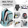 thumbnail image 7 of FKELYI Floral Cartoon Otter Print 17 Inch School Bookbag for Kids Backpack Spacious Schoolbag for Boys Girls Casual Daypack with Multi-Pockets Travel Knapsack for Elementary Student, 7 of 7