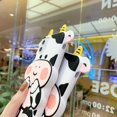 thumbnail image 3 of IBAOLEA Unique Case Compatible with iPhone 11,Cute Fun 3D Cartoon Cow Design with Mini Ornaments Soft Silicone Bumper Shockproof Protector (Cow, iPhone 11), 3 of 7