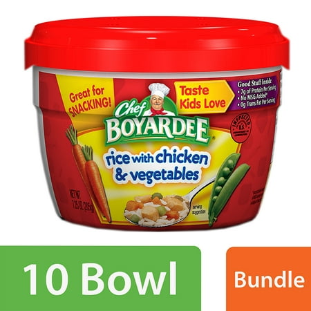 (10 Pack) Chef Boyardee Rice with Chicken & Vegetables, 7.25