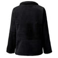 thumbnail image 5 of Luxurious Plus Size Faux Jacket Winter Warm Zip Up Coat Soft Fleece Outerwear For Fashionable Elegant Casual Outfit-Black-XXXL, 5 of 5