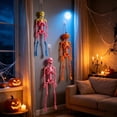thumbnail image 5 of Halloween Skeleton Orange Pumpkin Head Hanging Prop for Indoor Outdoor Halloween Party Decor Home Yard Lawn Display, 5 of 6