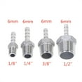 thumbnail image 3 of BSP Male Thread Pipe Fitting 304 Stainless Steel X Barb Hose Tail Reducer Pagoda Joint Coupling Connector ,Easy to Install, 3 of 6
