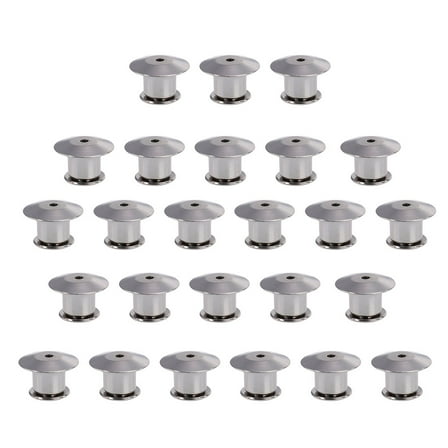 LEORX Metal Locking Pin Backs Jewelry Making Silver 25PCS