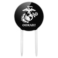 thumbnail image 1 of Acrylic Oorah! USMC Marine Corps White on Black Officially Licensed Cake Topper Party Decoration for Wedding Anniversary Birthday Graduation, 1 of 7