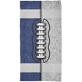 thumbnail image 1 of Fantasy Football Team Blue and White All Over Beach Towel, 1 of 1