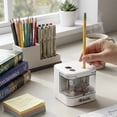 thumbnail image 5 of BAZIC Products Electric Pencil Sharpener, Battery Powered, Dual Holes Portable Sharpeners for Standard No 2 Pencils (6-8mm) and Jumbo Pencils (8-12mm), 5 of 7