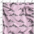 thumbnail image 2 of Soimoi Pink Heavy Canvas Fabric Mountain Nature Printed Fabric 1 Yard 58 Inch Wide, 2 of 6