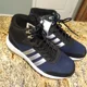 thumbnail image 2 of Ad-id-as Cloudfoam Race Winter AW5168 Black Blue Running Sneakers Men's Size 6 NWT, 2 of 6