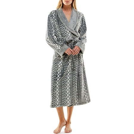 

Jaclyn Women s Frosted Shawl Robe
