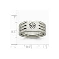 thumbnail image 6 of Stainless Steel Polished with CZ Ring Size: 10; for Adults and Teens; for Women and Men, 6 of 6