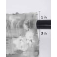 thumbnail image 6 of Grey Abstract Curtains 54 Inch Length, Sheer Curtains for Bedroom Living Room Window Modern Oil Painted Art Contemporary Rod Pocket Voile Drapes Kitchen Curtains Small Half Window 52"x54" 2 Panels, 6 of 6