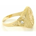 thumbnail image 3 of 14k Solid Yellow Gold Zodiac CZ Ring - Scorpio, 3 of 5