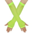 thumbnail image 2 of Dalrosia Lone Fishnet Gloves Fingerless For Women Fish Net Arm Sleeve Mesh Emo Goth Punk 80s Scene Accessories, 2 of 3