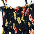 thumbnail image 6 of Kiijoy Baby Girls Ruched Tie-Shoulder Floral Dress Summer Beach Sundress, Sizes 1-6, 6 of 7