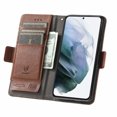 thumbnail image 5 of Case for Samsung Galaxy S21 FE 5G Cover Leather Wallet Folio Case Book Design Flip Magnetic Closure - Brown, 5 of 5