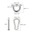 thumbnail image 2 of Unique Bargains Ceiling Hooks 304 Stainless Steel  40mm Round Plate U Shape Hooks 2Pack, 2 of 5