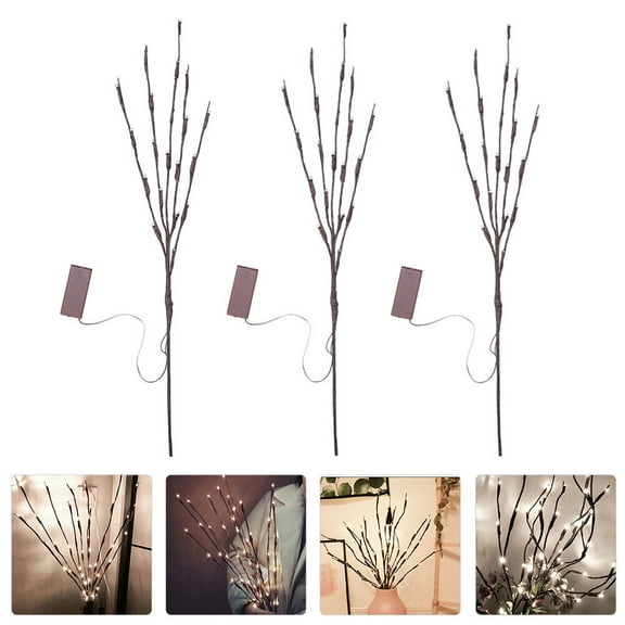 Worgeous  3 Pcs Artificial Tree Branch Lights up Twigs Lamps Christmas Decor Decoration Clean It