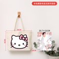 thumbnail image 3 of Bolso de mano de Hello Kitty para niña, bolsa de lona portátil de alta capacidad, delicada mochila de viaje, regalo de melodía Kuromi, bricolaje creativo, 3 of 4