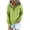 Green, variant on YUGYXL Women's Long Sleeve Hoodies Fall Thin Fleece Button V-Neck Pullover Tops Loose Solid Color Drawstring Hoodie Sweatshirt with Kangaroo Pocket Sale Beige,S